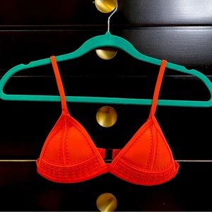 Red Triangl Bikini Top